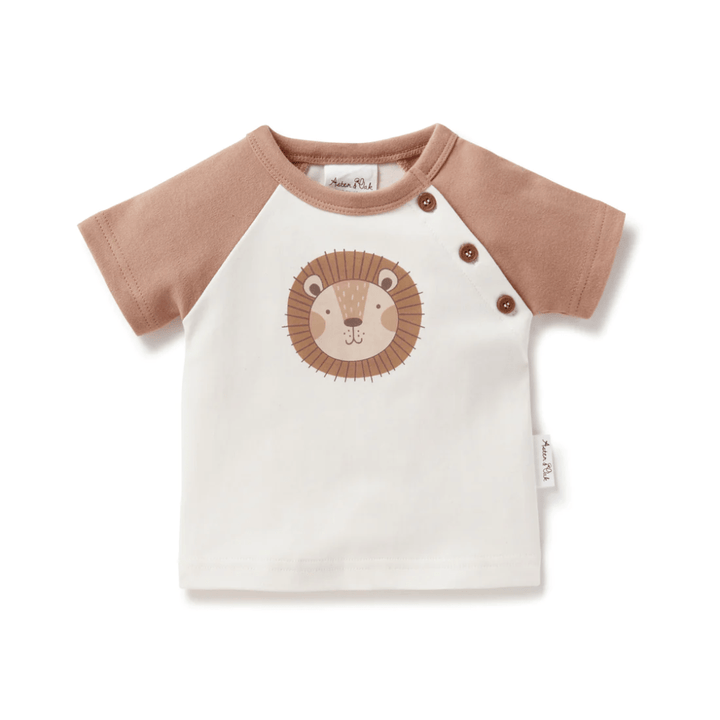 Aster & Oak Organic Cotton Lion Print Top from Aster & Oak.