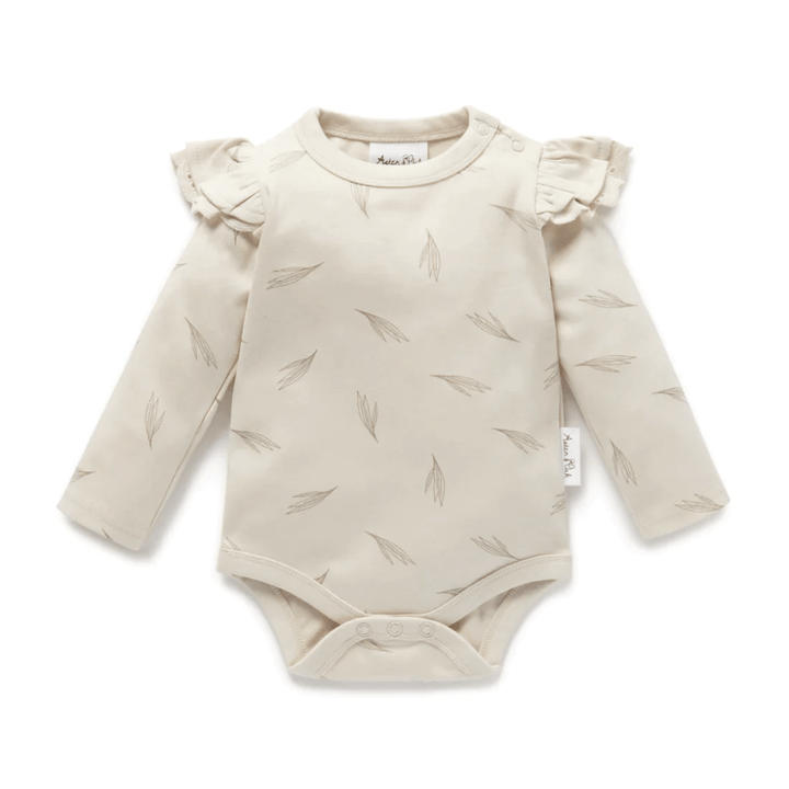 Wisp / Newborn Aster & Oak Organic Ruffle Onesie (Multiple Variants) - Naked Baby Eco Boutique