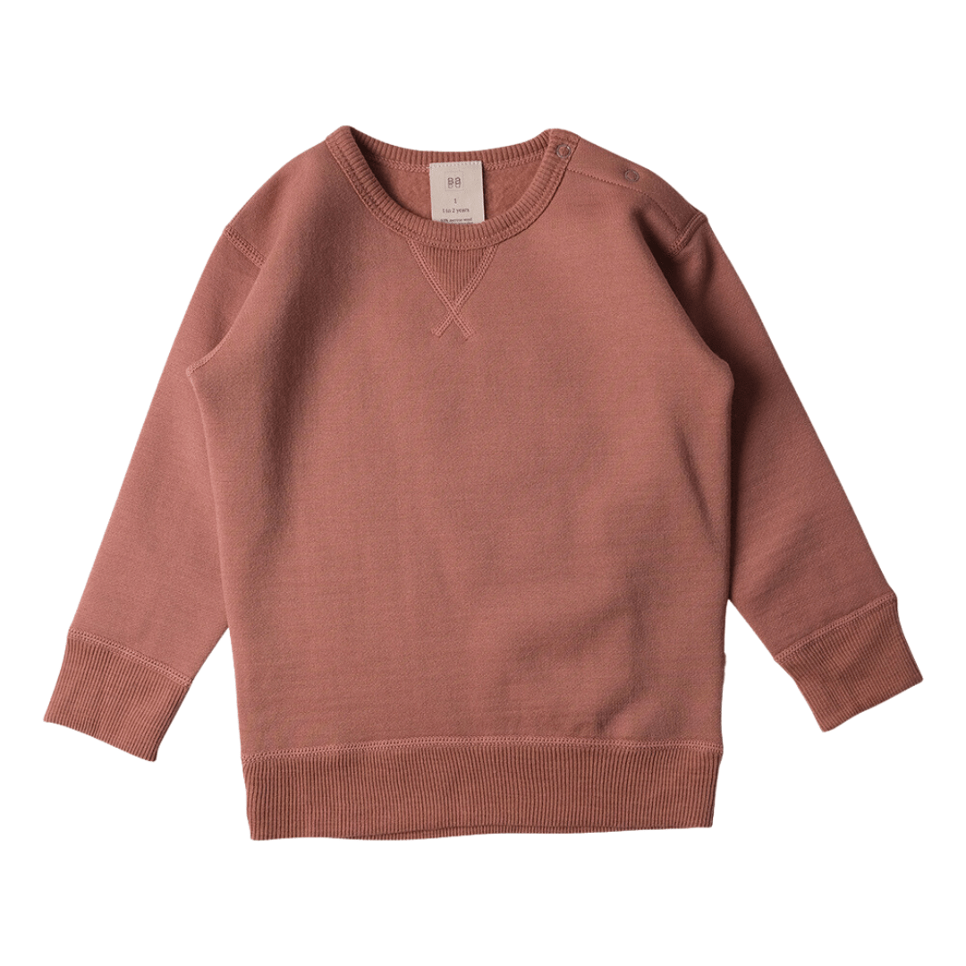 Babu Merino Fleece Crew Neck Sweatshirt (Multiple Variants) - Naked Baby Eco Boutique