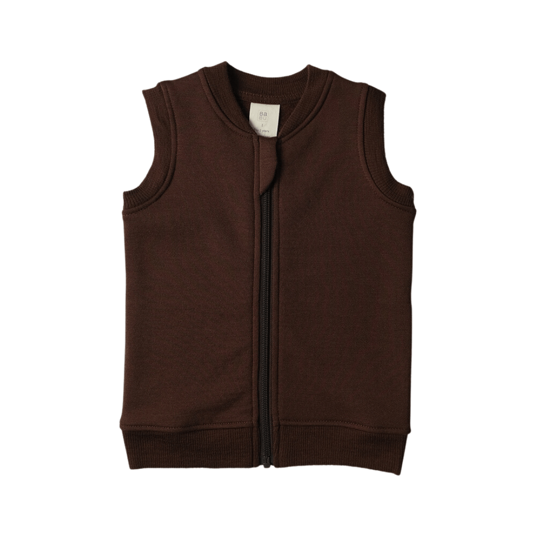 Babu-Merino-Fleece-Vest-Chocolate-Naked-Baby-Eco-Boutique