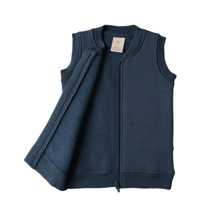 Babu-Merino-Fleece-Vest-Open-Zip-Denim-Naked-Baby-Eco-Boutique