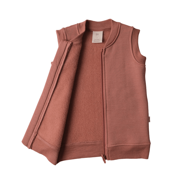 Babu-Merino-Fleece-Vest-Open-Zip-Rose-Naked-Baby-Eco-Boutique