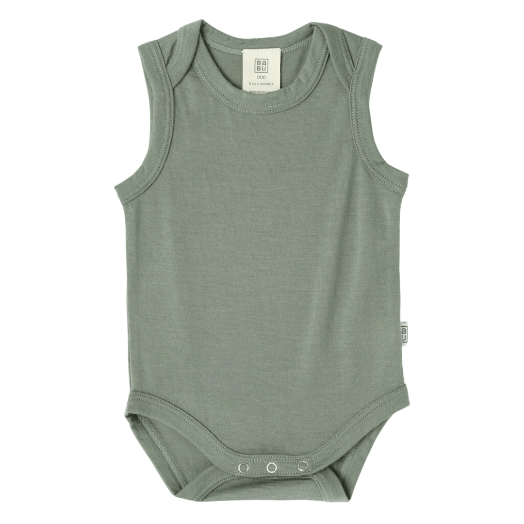 Babu-Merino-Wool-Singlet-Onesie-Sage-Naked-Baby-Eco-Boutique