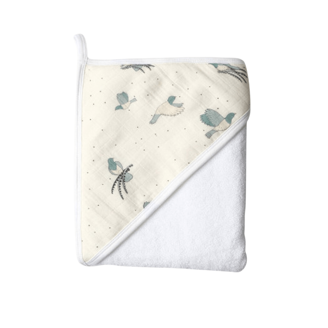 Babu-Organic-Hooded-Baby-Towel-New-Zealand-Prints-Kereru-Naked-Baby-Eco-Boutique