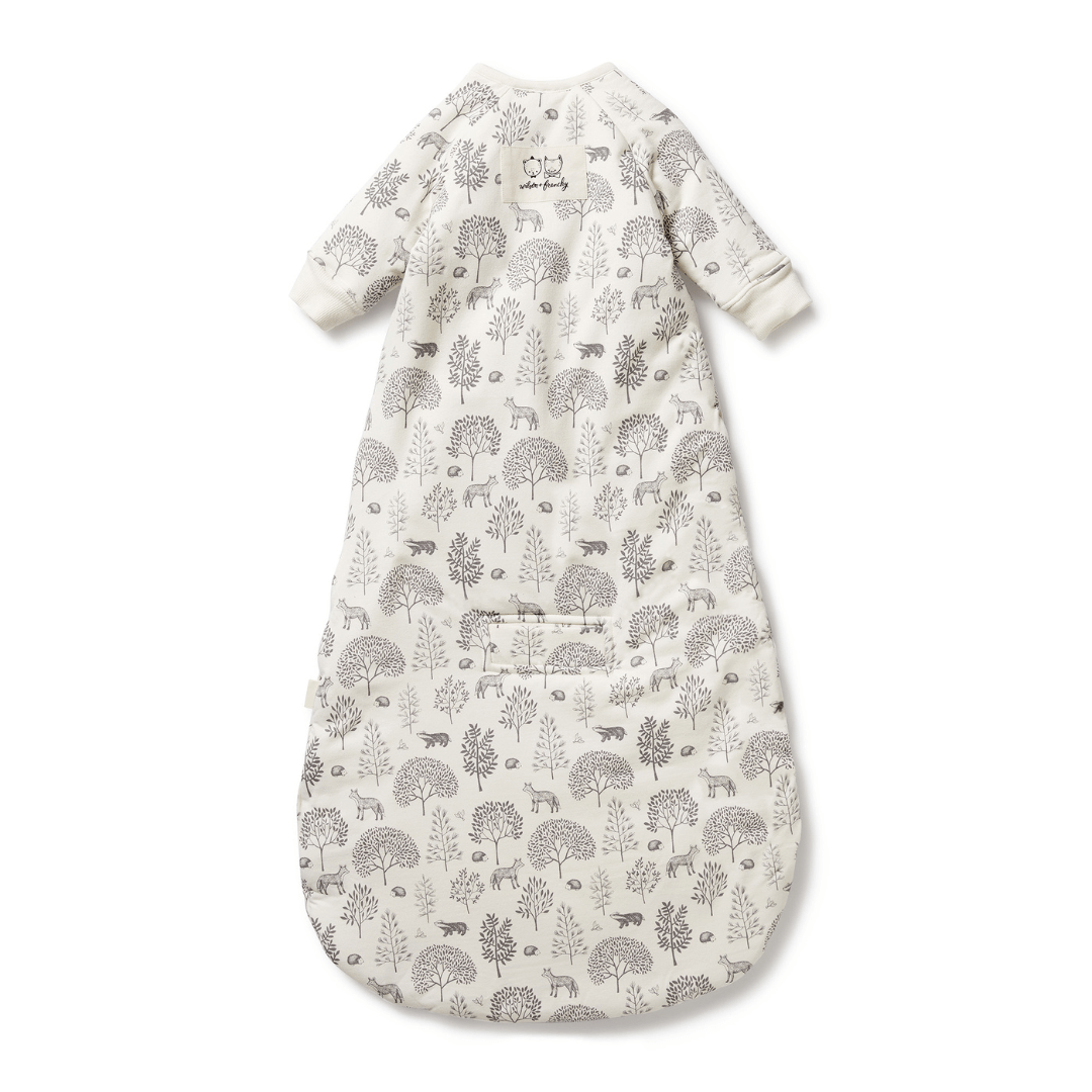 Back-Of-Wilson-And-Frenchy-Organic-Long-Sleeved-Winter-Sleeping-Bag-Woodland-Naked-Baby-Eco-Boutique