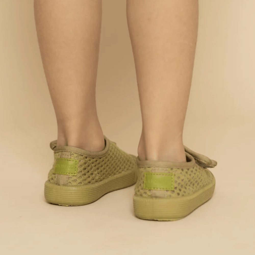 Child-Wearing-Grech-And-Co-Play-Shoes-Chartreuse-Naked-Baby-Eco-Boutique