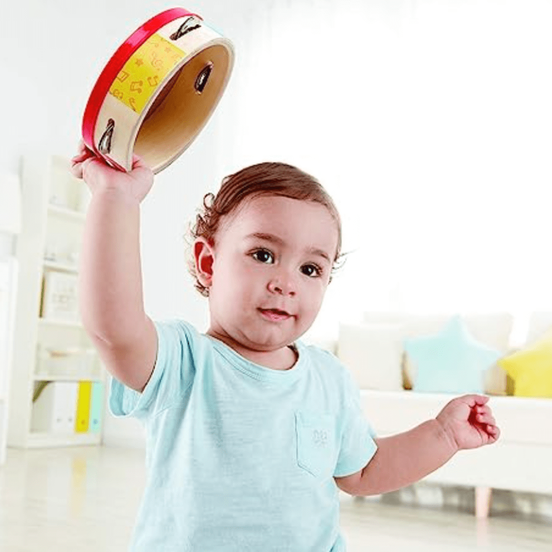 Hape Tap-Along Tambourine - Naked Baby Eco Boutique