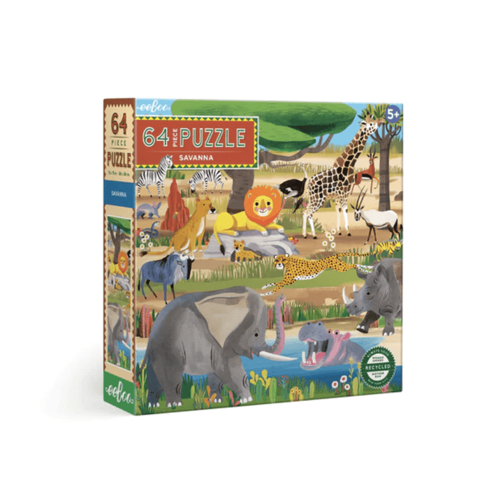 Eeboo-64-Piece-Puzzle-Savanna-Naked-Baby-Eco-Boutique