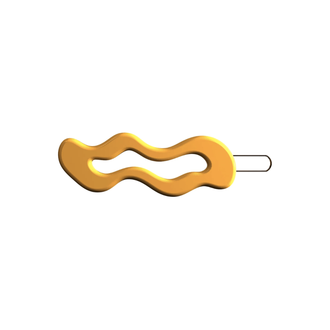 Grech-And-Co-Wave-Hair-Clip-Mellow-Yellow-Naked-Baby-Eco-Boutique