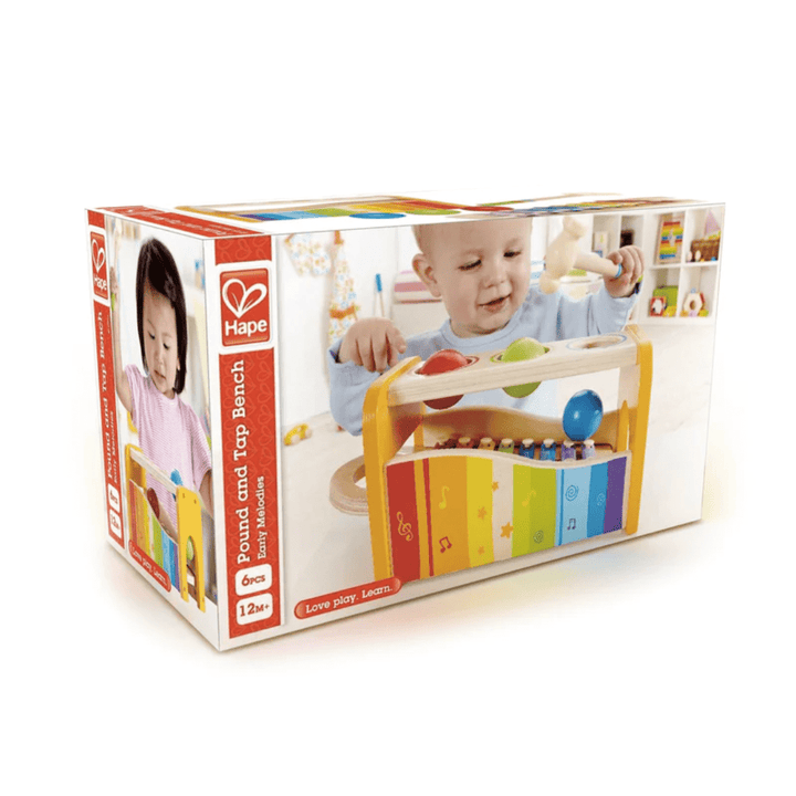 Hape Pound And Tap Bench - Naked Baby Eco Boutique