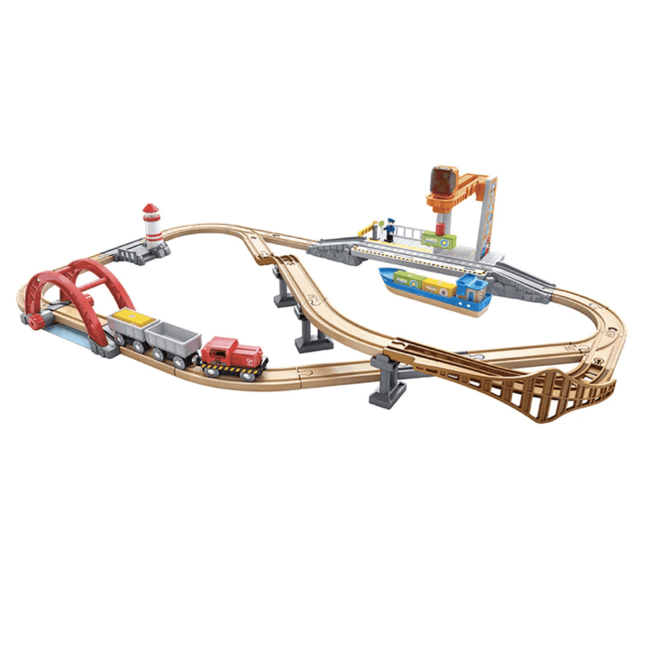 Hape-Sea-And-Rail0Cargo-Transportation-Set-Naked-Baby-Eco-Boutique