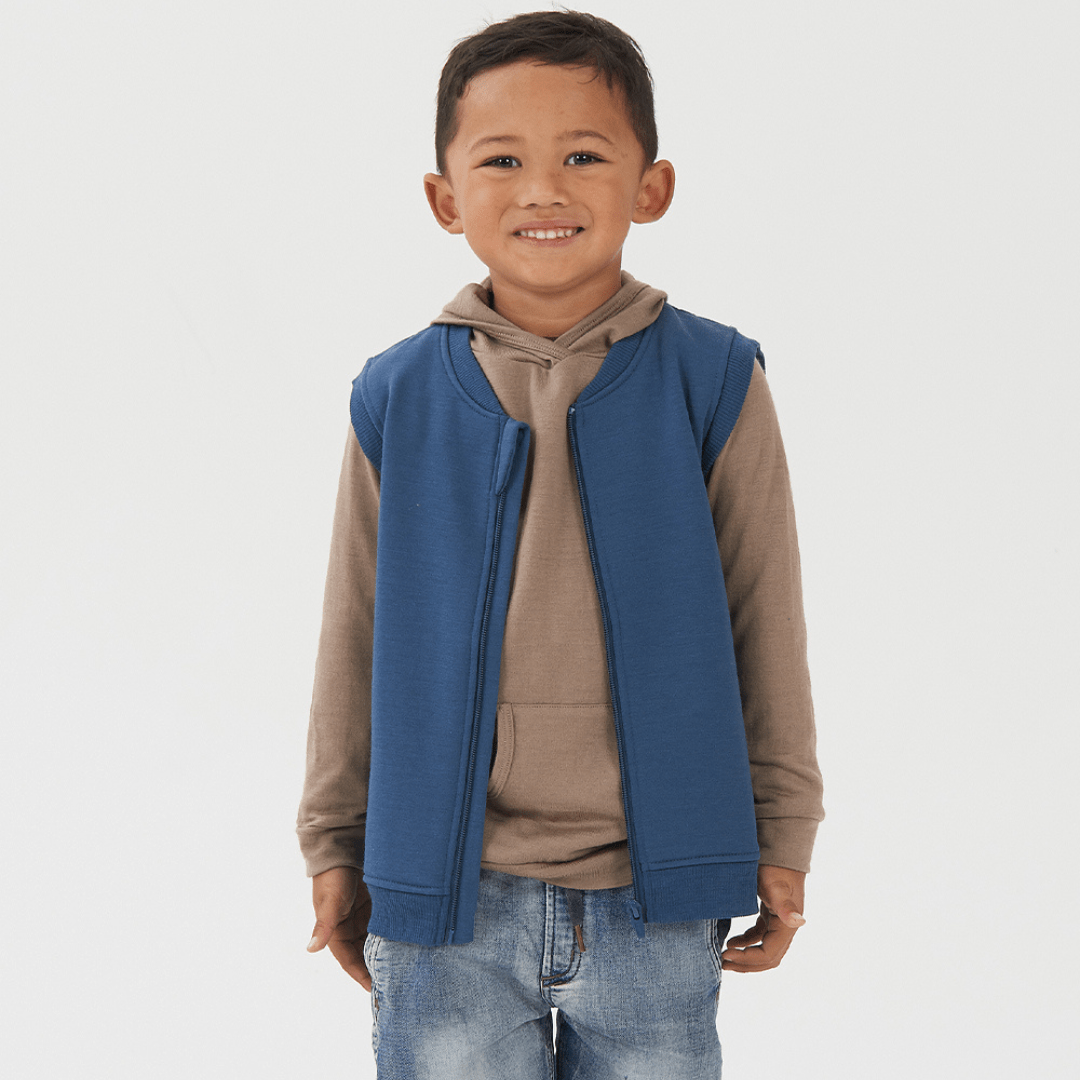 Little-Boy-Wearing-Unzipped-Babu-Merino-Fleece-Vest-Denim-Naked-Baby-Eco-Boutique