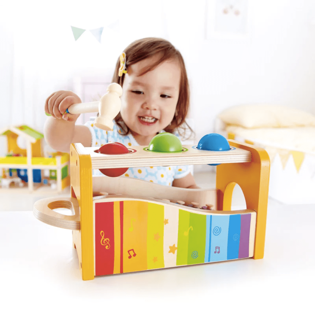 Hape Pound And Tap Bench - Naked Baby Eco Boutique