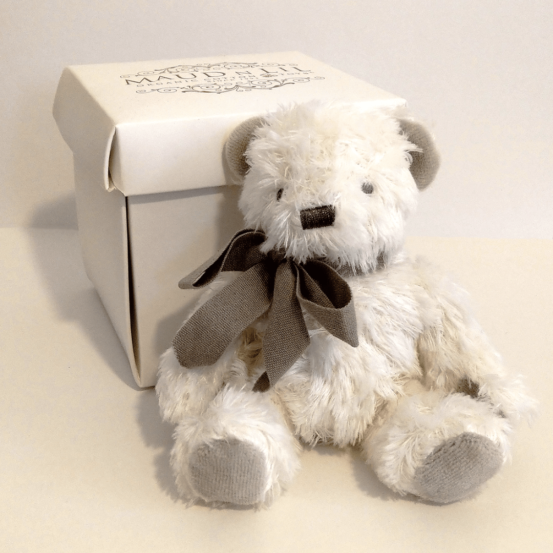 Maud-N-Lil-Organic-Mini-Teddy-Gift-Boxed-Sitting-In-Box-White-Earth-Baby-Eco-Boutique