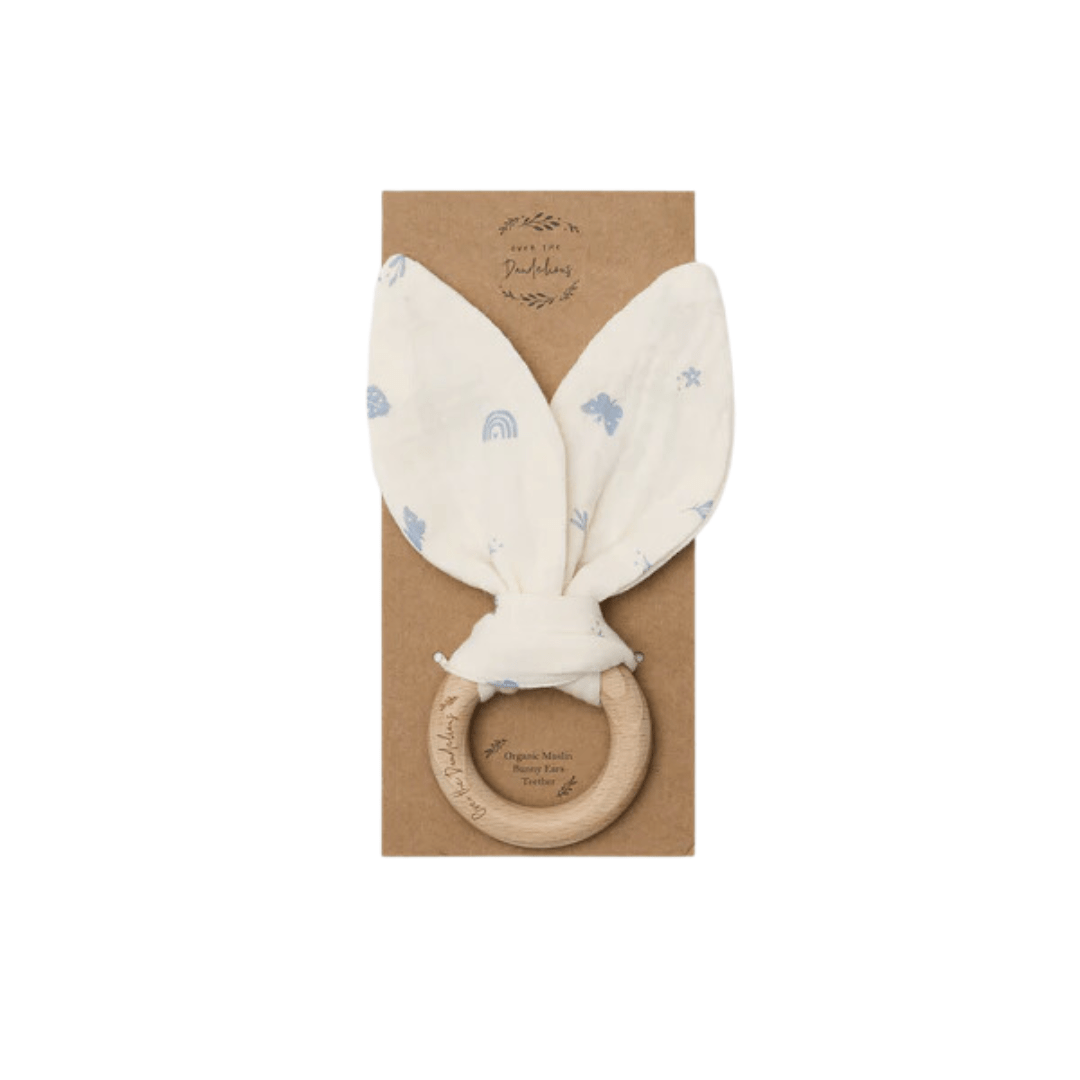 Over-The-Dandelions-Organic-Muslin-Bunny-Ears-Teether-Enchanted-Garden-Naked-Baby-Eco-Boutique