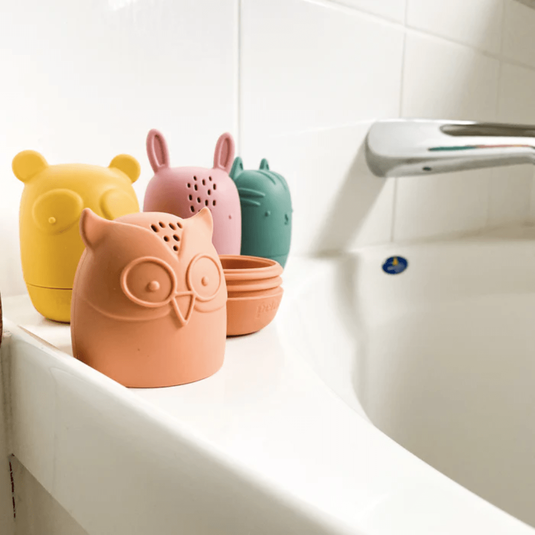 Petite-Eats-Silicone-Bath-Toys-Set-On-Bath-Naked-Baby-Eco-Boutique