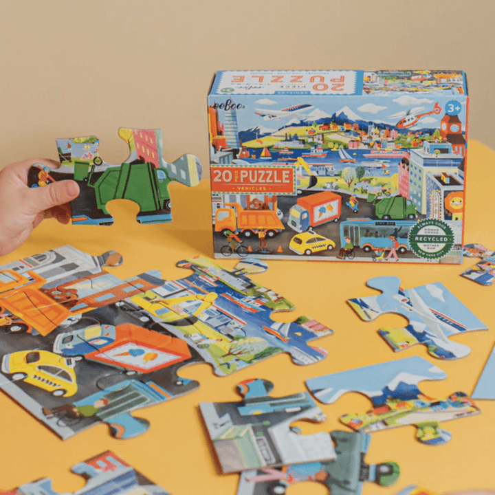 Puzzle-Pieces-In-Eeboo-20-Piece-Puzzle-Vehicles-Naked-Baby-Eco-Boutique