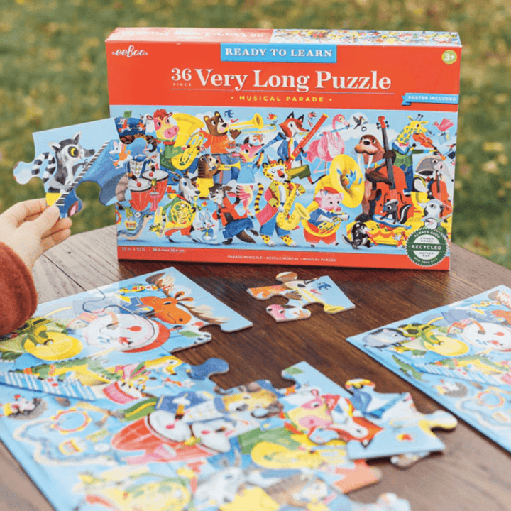 Puzzle-With-Box-Eeboo-36-Piece-Long-Puzzle-Musical-Parade-Naked-Baby-Eco-Boutique