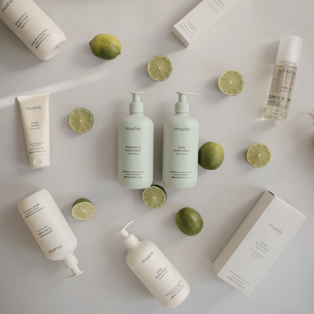 Styled-Image-Mushie-Organic-Baby-Shampoo-And-Body-Wash-Green-Lemon-Naked-Baby-Eco-Boutique