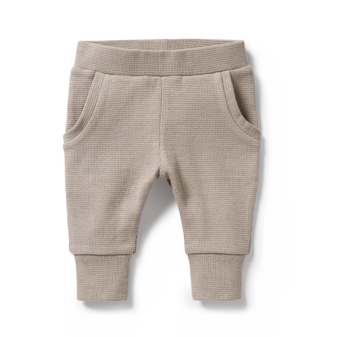 Wilson-And-Frenchy-Organic-Waffle-Pants-Mushroom-Naked-Baby-Eco-Boutique