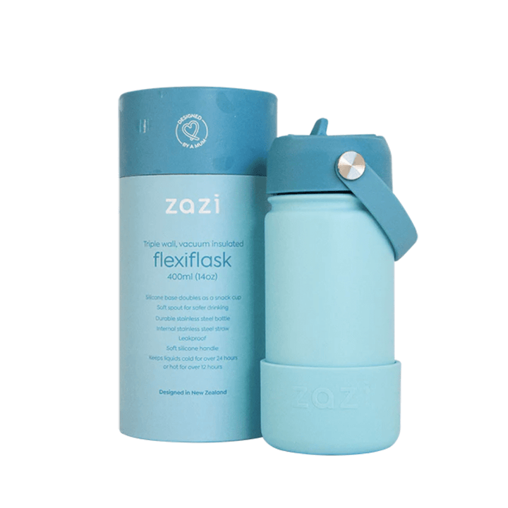 Zazi-Flexiflask-Drink-Bottle-400ml-Ocean-Naked-Baby-Eco-Boutique