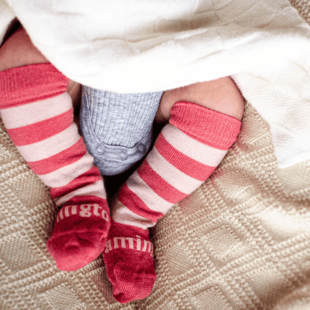 NEW 2023 Lamington Merino Wool Knee-High Socks (Multiple Patterns) - Naked Baby Eco Boutique