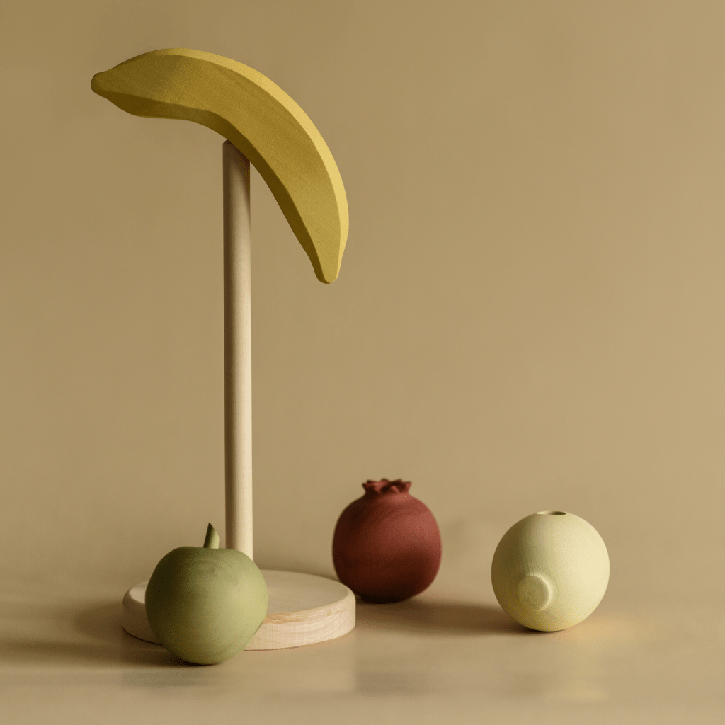 MinMin Copenhagen Wooden Fruit Stacking Toy - Naked Baby Eco Boutique