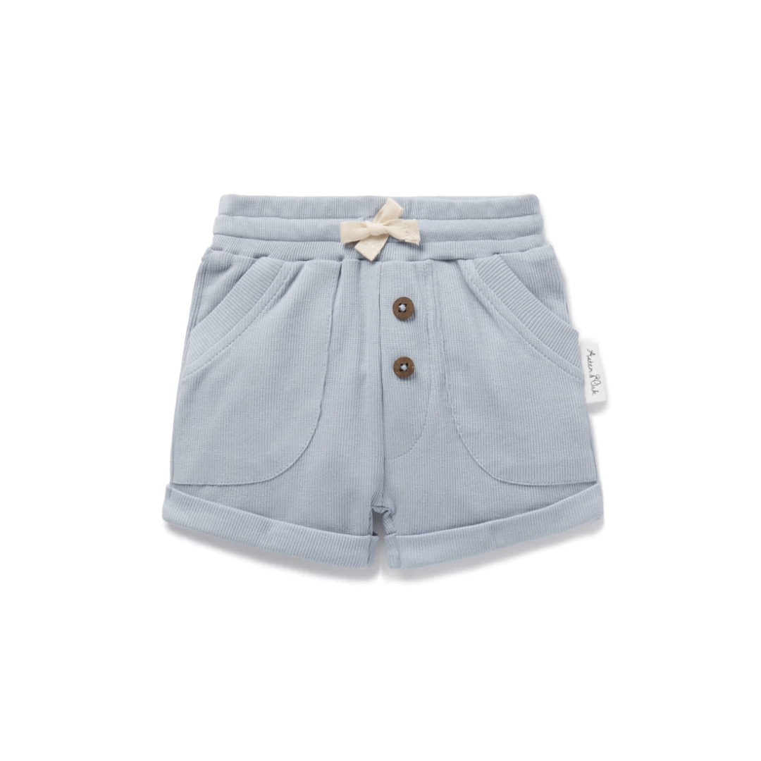 Aster-And-Oak-Organic-Cotton-Rib-Pocket-Shorts-Zen-Blue-Naked-Baby-Eco-Boutique