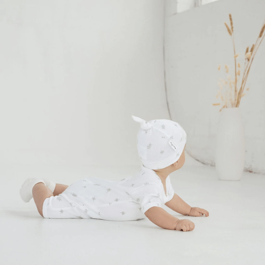 Aster-And-Oak-Organic-Cotton-Zip-Romper-Little-Leaf-With-Matching-Hat-Naked-Baby-Eco-Boutique