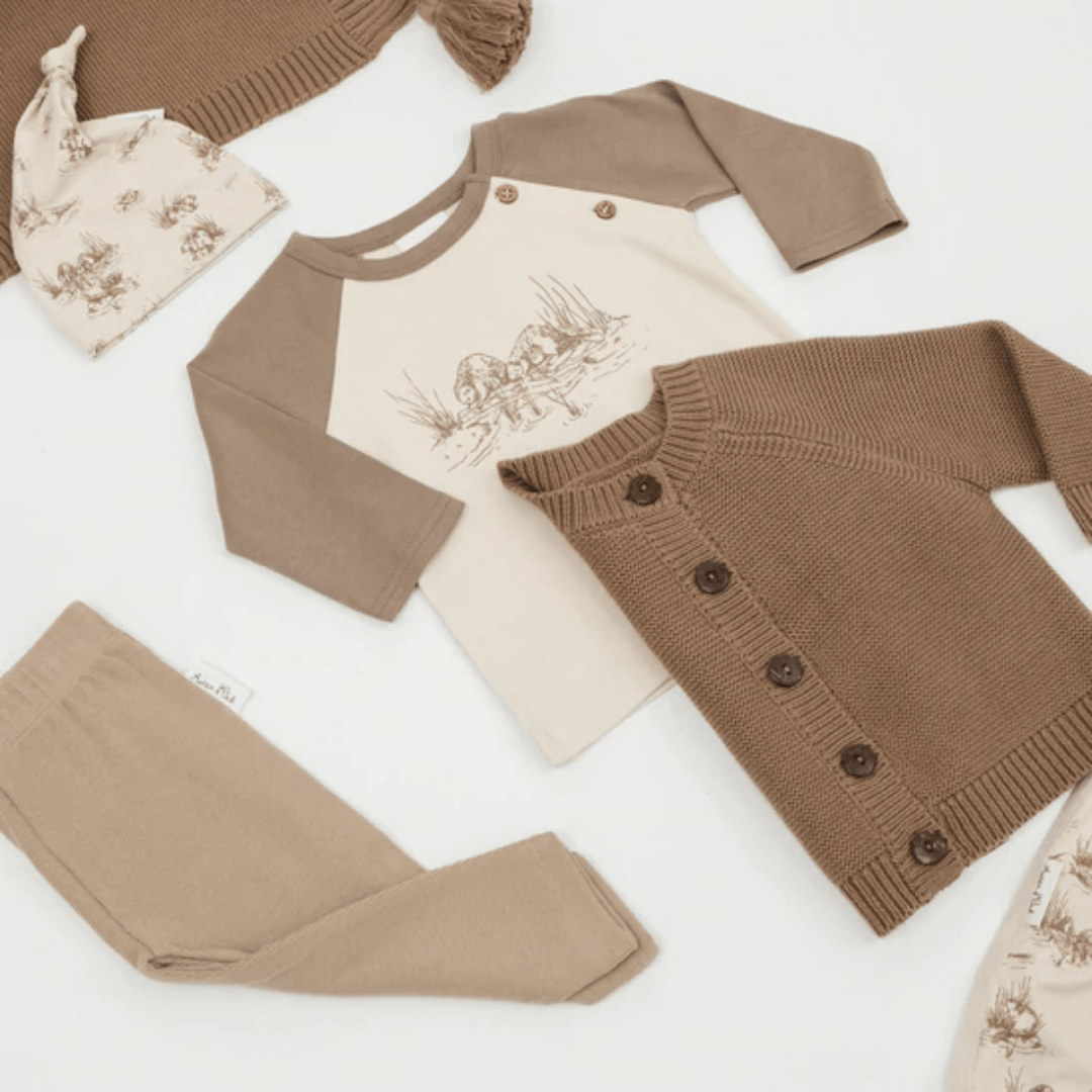 Aster-And-Oak-Organic-Rib-Leggings-Hazelnut-Flatlay-Naked-Baby-Eco-Boutique