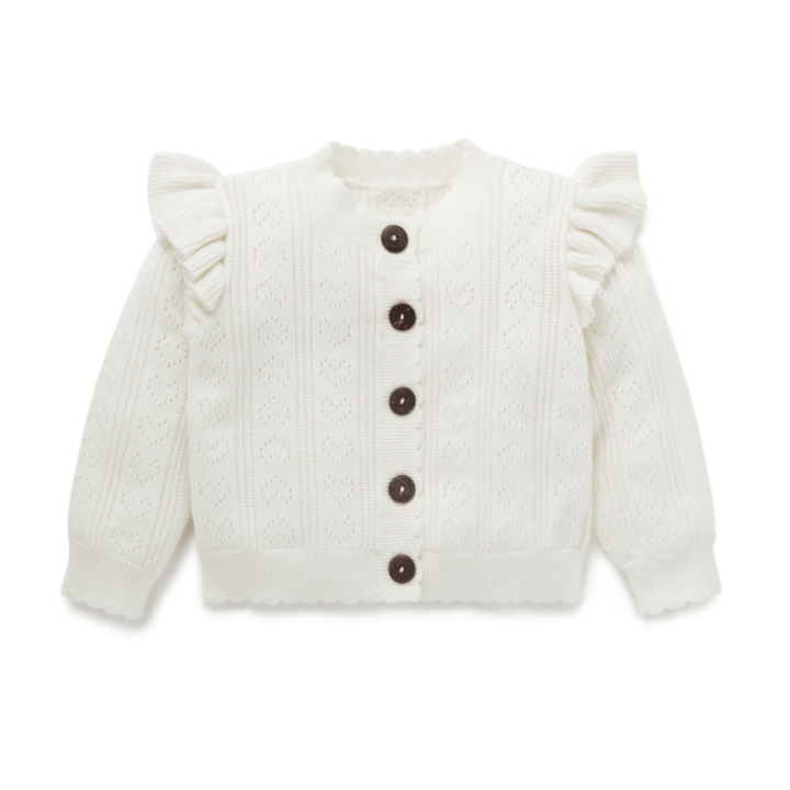 Aster-And-Oak-Organic-Ruffle-Knit-Cardigan-Off-White-Naked-baby-Eco-Boutique