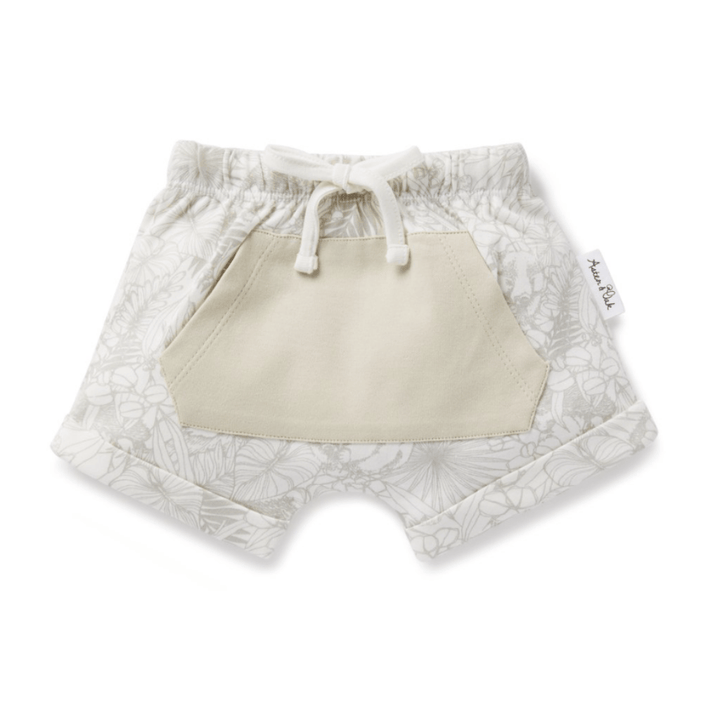 Aster & Oak Organic Animal Pocket Shorts - Naked Baby Eco Boutique