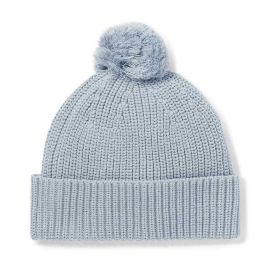 Aster-and-Oak-Organic-Cotton-Pom-Pom-Beanie-Fog-Fleck-Naked-Baby-Eco-Boutique