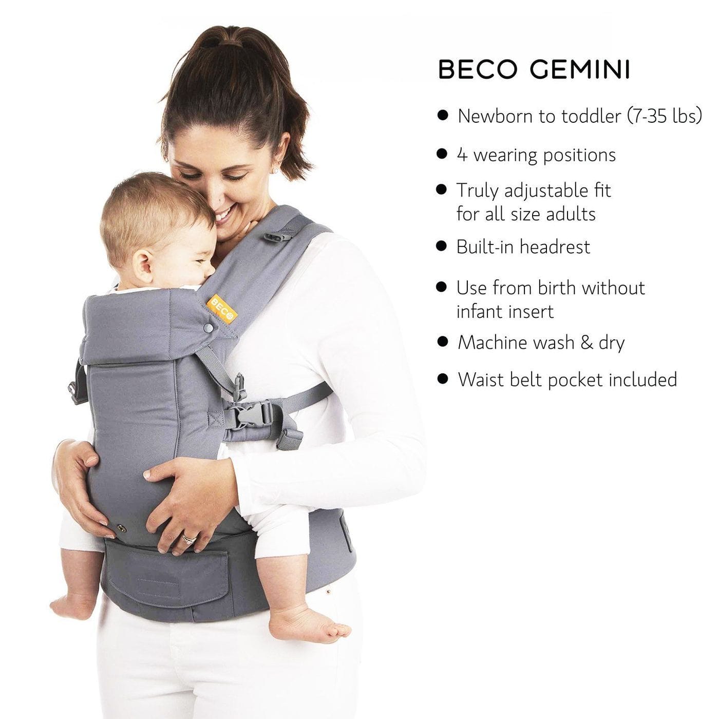 Buy the Beco Gemini Organic Baby Carrier at NAKED BABY ECO BOUTIQUE Earth Baby Eco Boutique