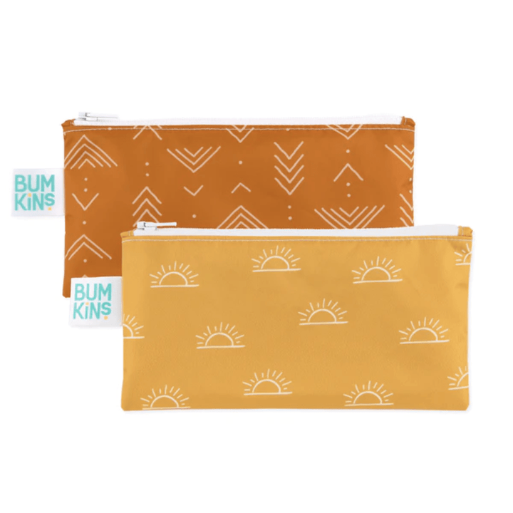 Bumkins Small Reusable Snack Bags (2-Pack) - Multiple Styles - Naked Baby Eco Boutique