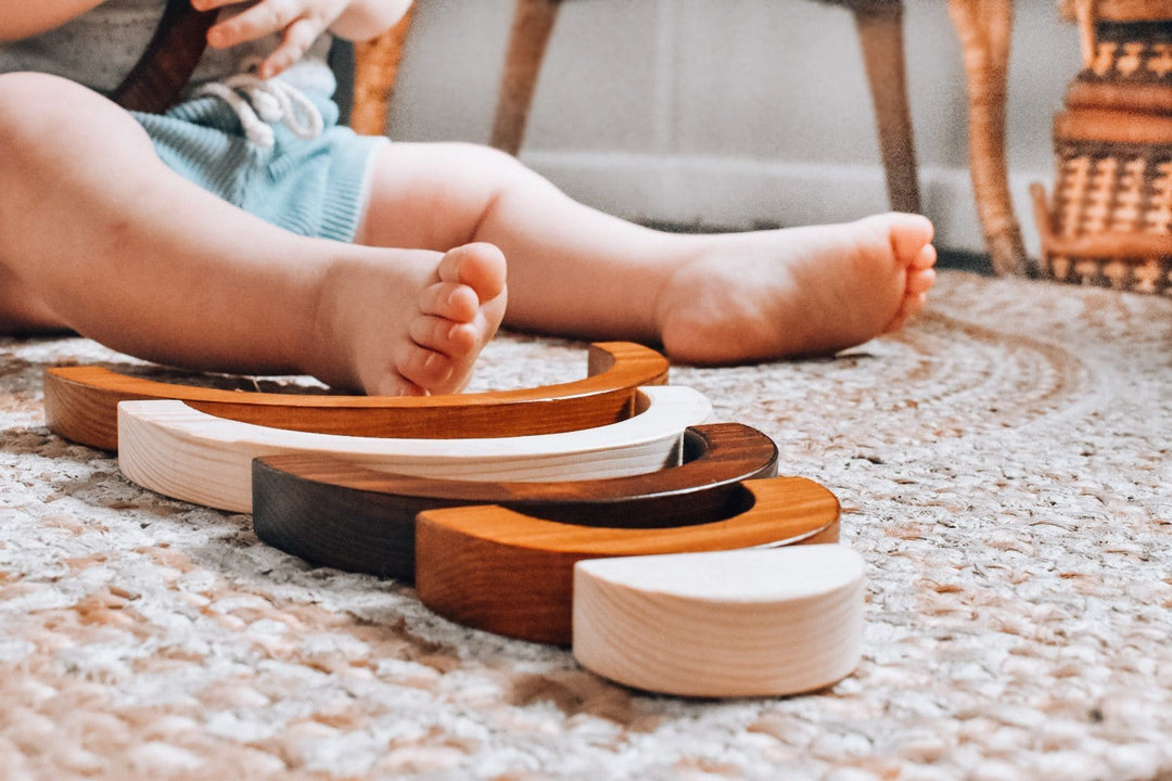 Children of the Trees Wooden Rainbow Stacker - Naked Baby Eco Boutique