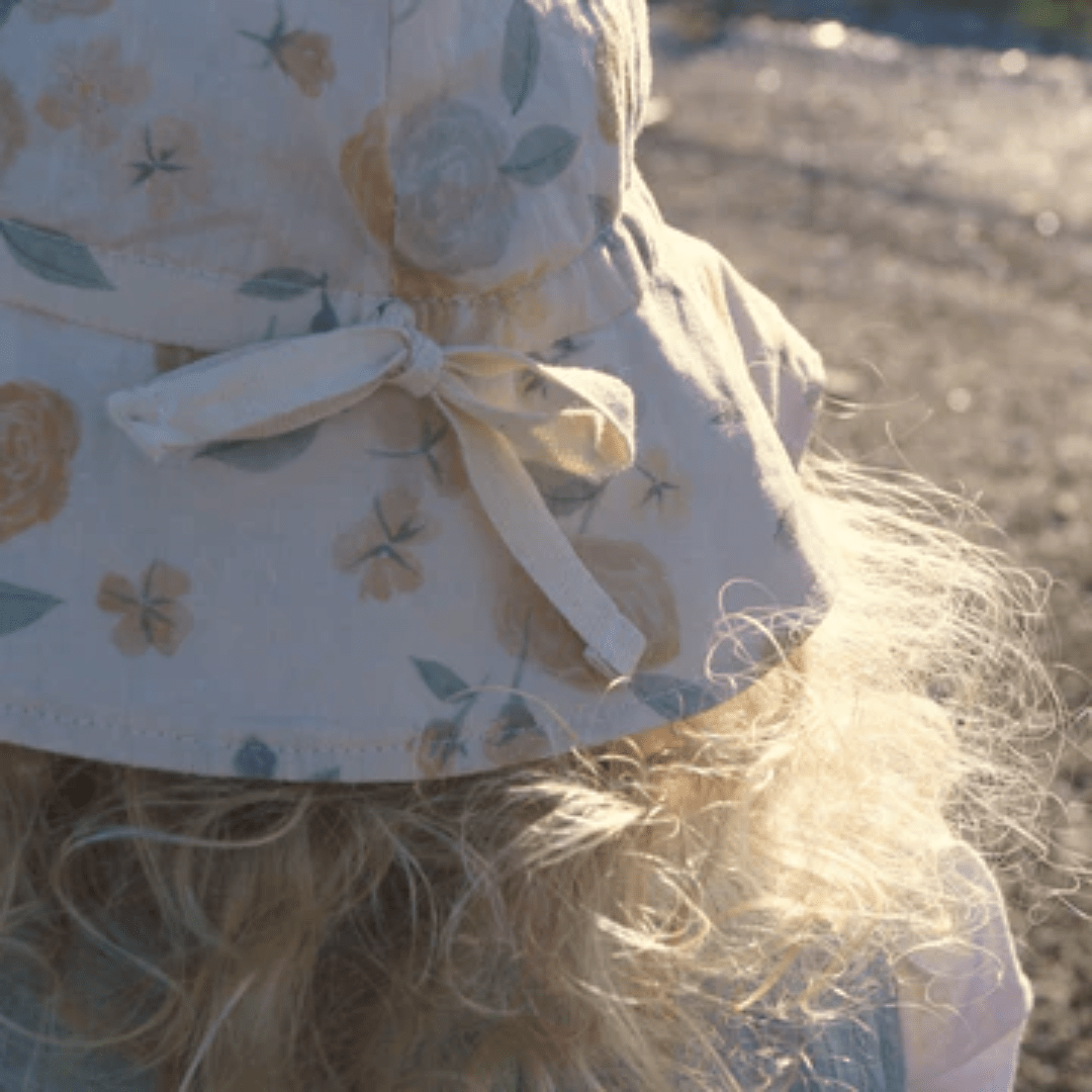 Close-Up-Of-Lola-And-Me-Linen-Sunhat-Summer-Rose-Naked-Baby-Eco-Boutique