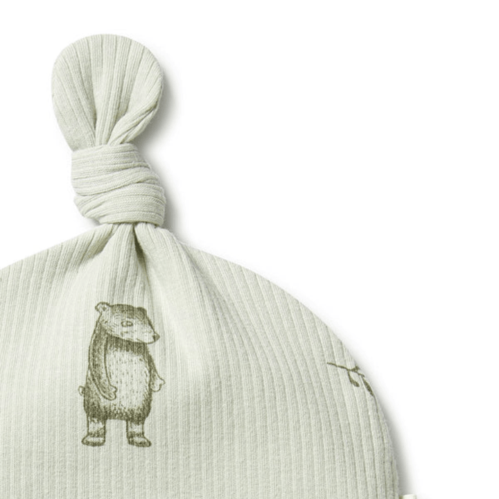 Close-Up-Of-Wilson-And-Frenchy-Organic-Rib-Knot-Hat-Bear-Hug-Naked-Baby-Eco-Boutique