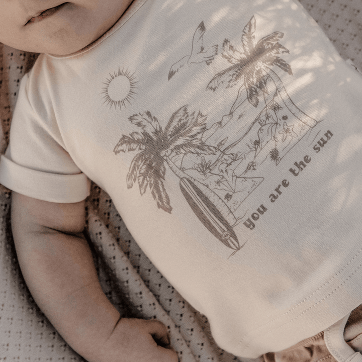 Aster & Oak Organic You Are the Sun Tee - Naked Baby Eco Boutique