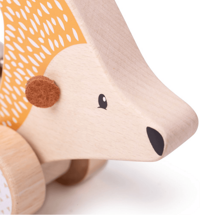 BigJigs Wooden Push Along Animals (Multiple Variants) - Naked Baby Eco Boutique