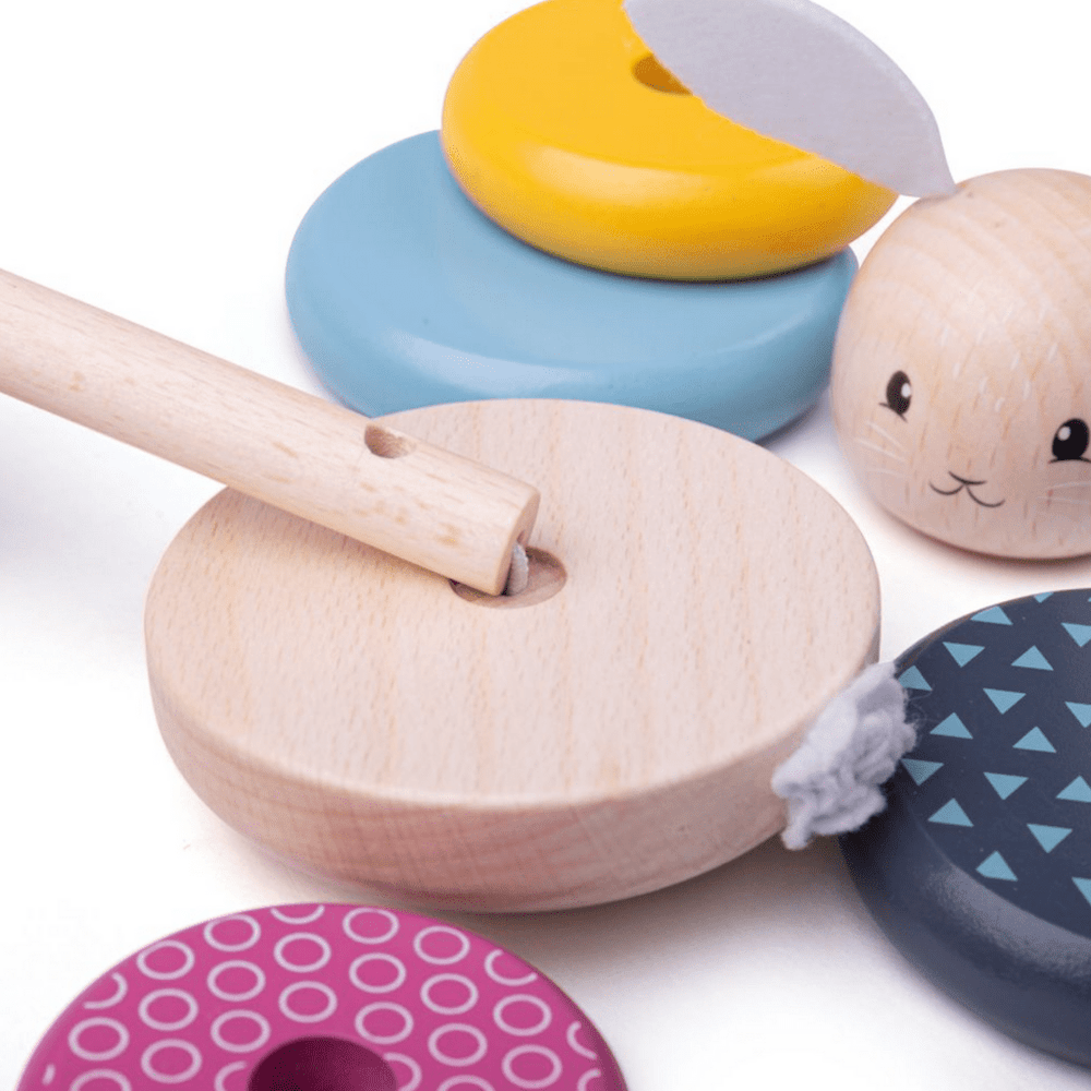 BigJigs Wooden Rabbit Stacker - Naked Baby Eco Boutique