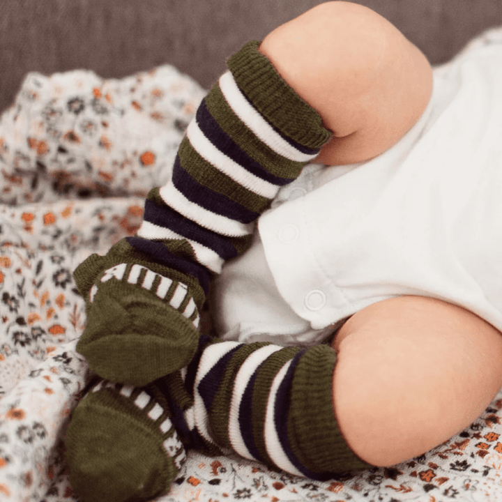 NEW 2023 Lamington Merino Wool Knee-High Socks (Multiple Patterns) - Naked Baby Eco Boutique