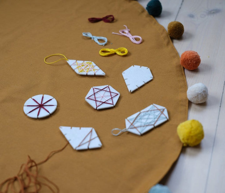 PRE-ORDER: Fabelab Geometric Christmas Ornament Craft Kit - Naked Baby Eco Boutique