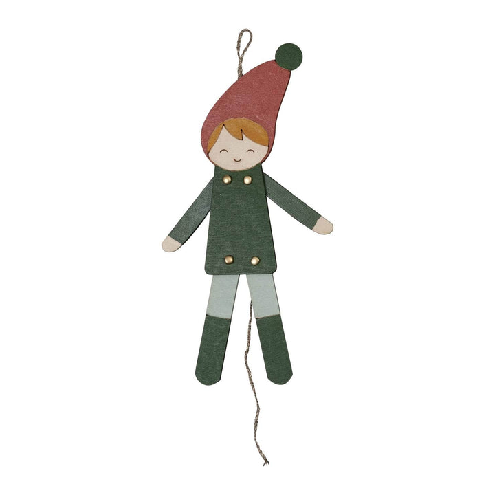 Boy Elf Fabelab Jumping Jacks Christmas Decoration (Multiple Variants) - Naked Baby Eco Boutique