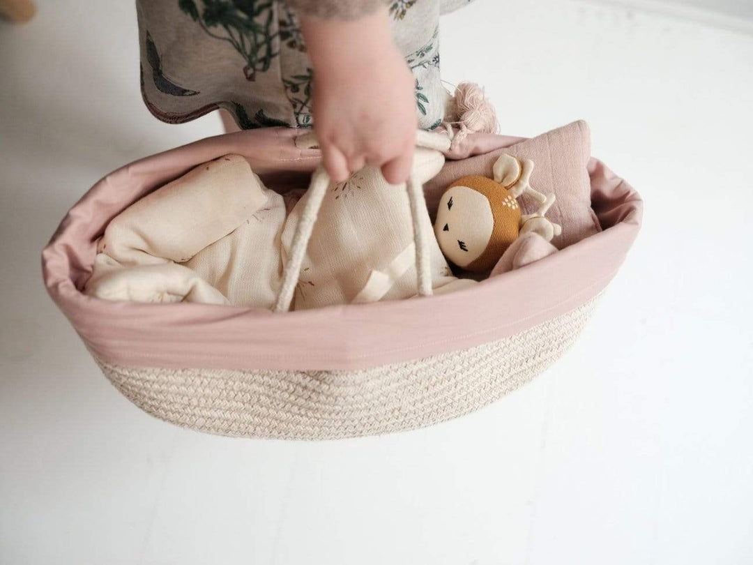 Fabelab Organic Cotton Doll Basket (Multiple Variants) - Naked Baby Eco Boutique