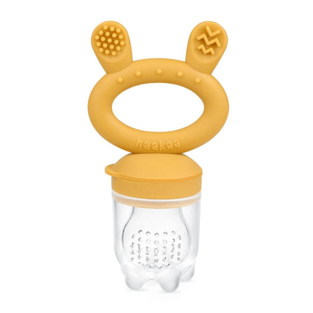 Haakaa-Fresh-Food-Baby-Feeder-and-Teether-Mustard-Naked-Baby-Eco-Boutique