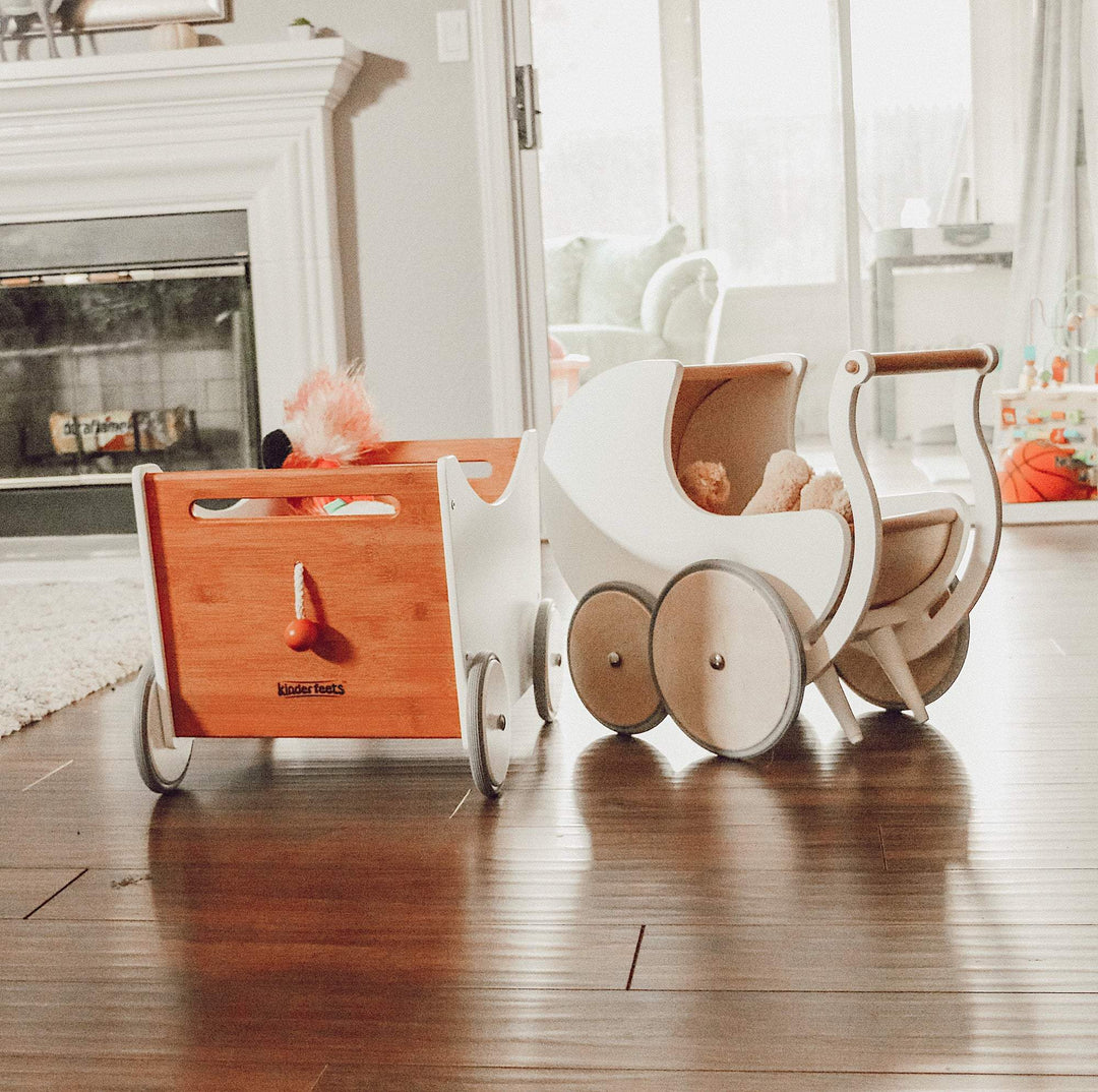 Kinderfeets Wooden Toy Pram & Walker - Naked Baby Eco Boutique