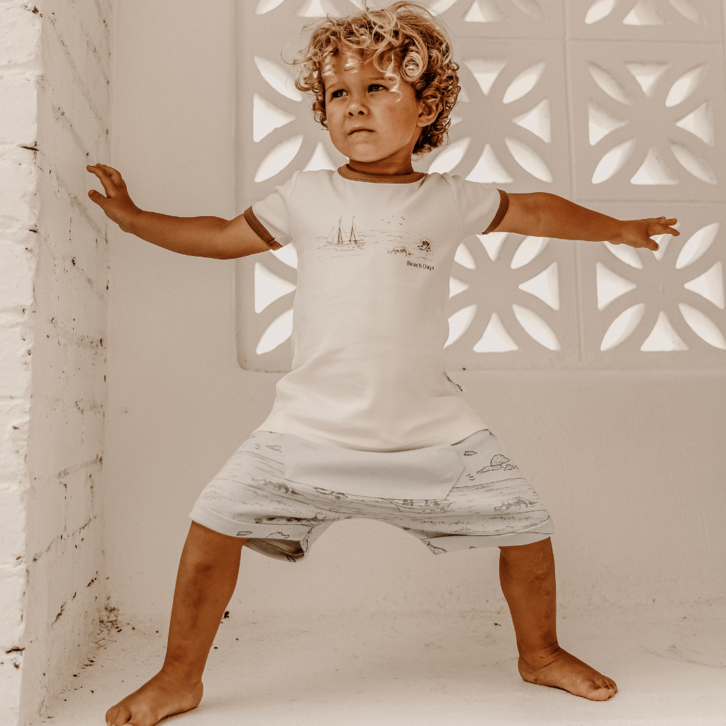 Aster & Oak Organic Ringer Tee - Naked Baby Eco Boutique