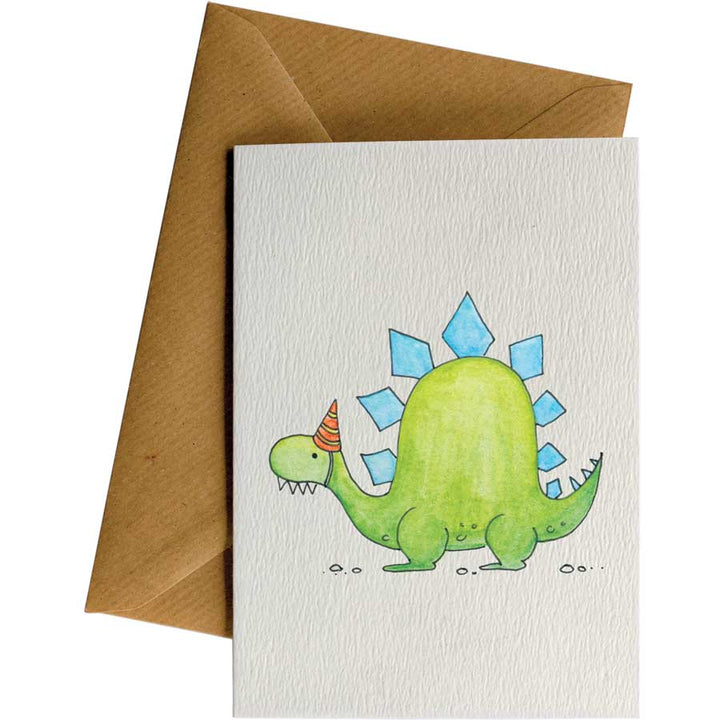 Little Difference Stegosaurus Birthday Card - Naked Baby Eco Boutique