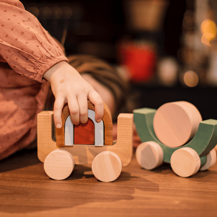 MinMin Copenhagen Balancing Wooden Car - Naked Baby Eco Boutique